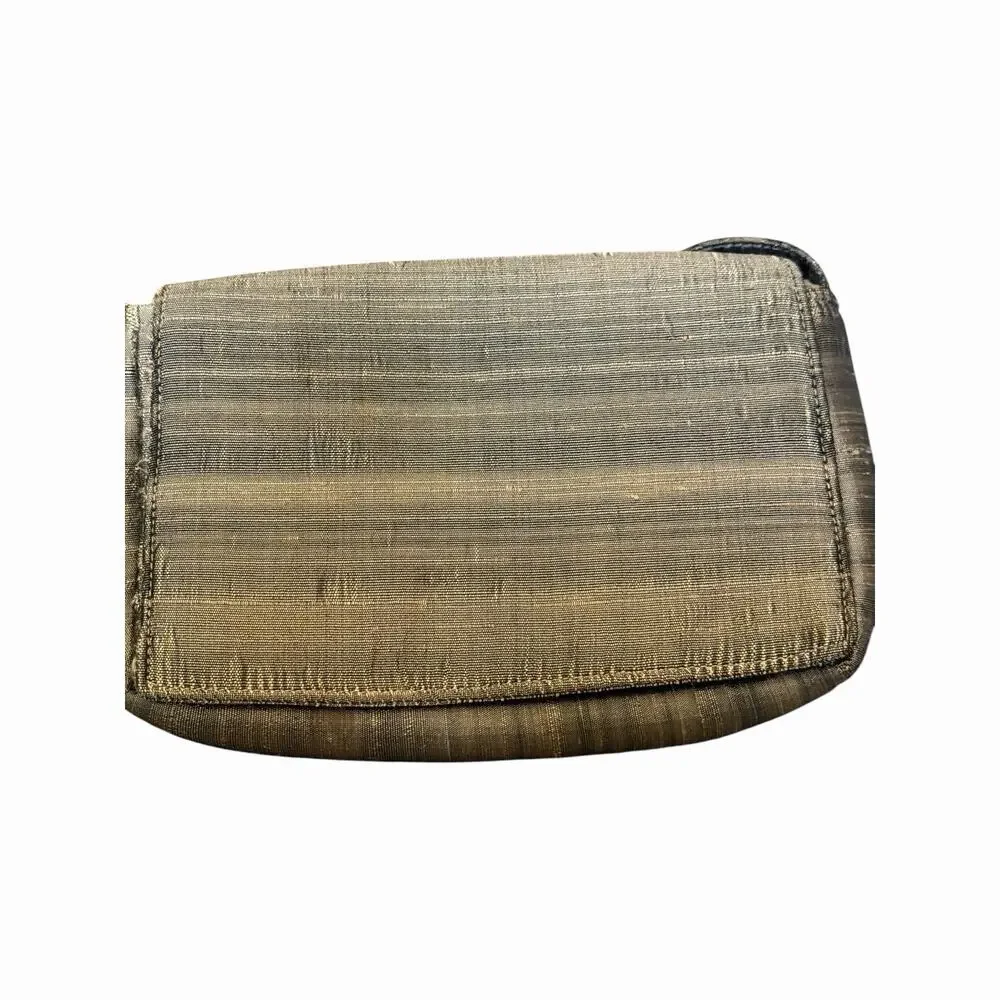 S Malhan Bronze Metallic Evening Clutch Wristlet Formal Party Handbag